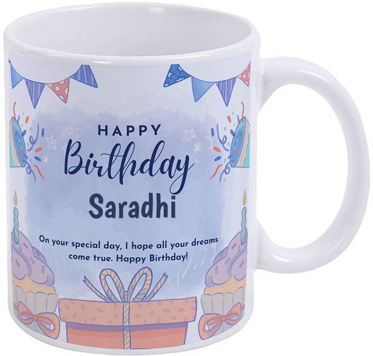 Happy birthday Saradhi / Gift for birth anniversary Ceramic Coffee Mug-image-33