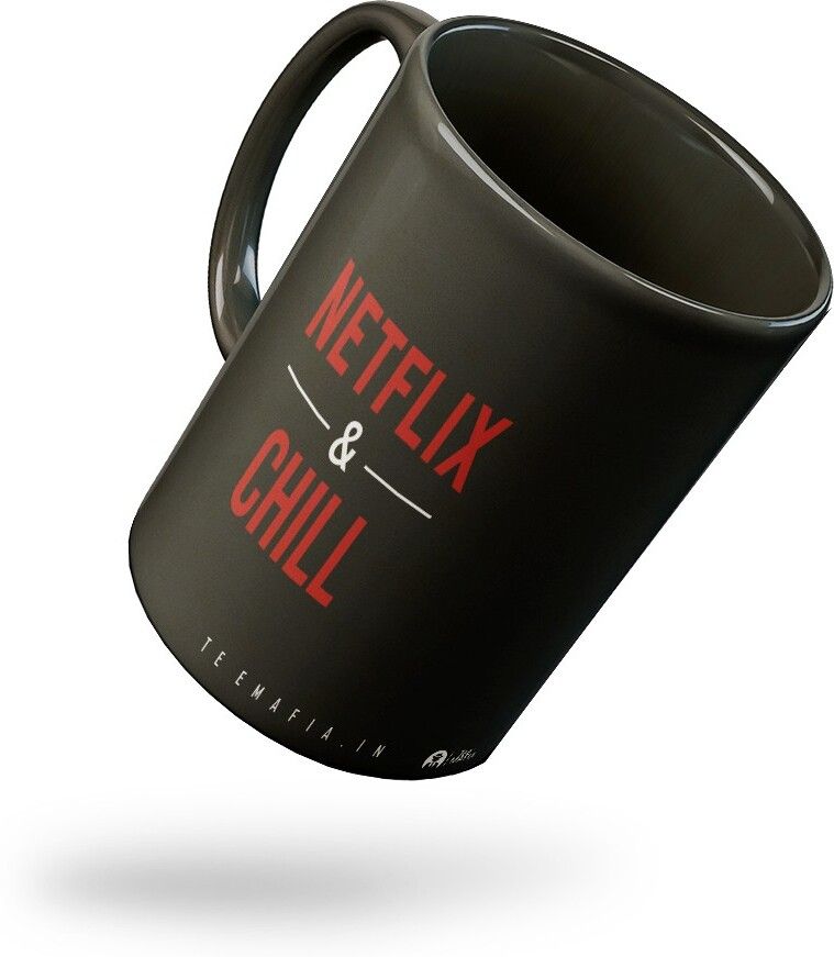 tee mafia netflix and chil Ceramic Coffee Mug-picture-10