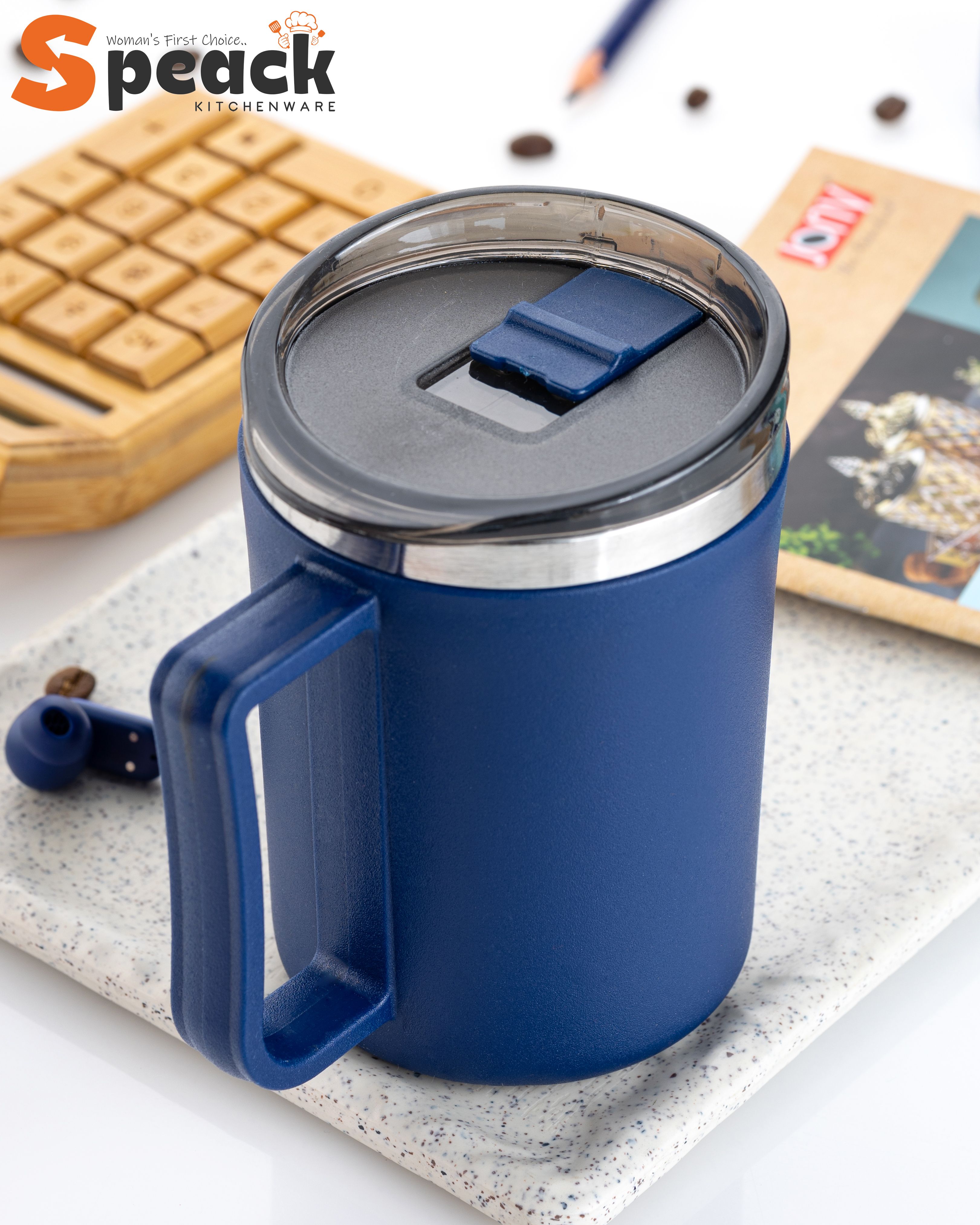 Coffee Lover's 1st Preferable Choice Sipper Lid Stainless Steel, Plastic Coffee Mug-image-29