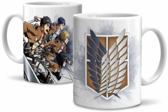 ATTACK ON TITAN BROWN FIGHT MUG 330 ML MUG FOR AOT LOVERS Porcelain Coffee Mug-image-12