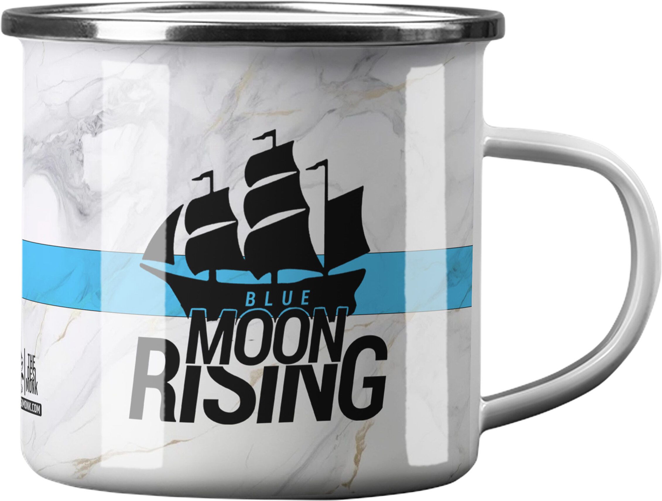 BlueMoonRising Unbreakable Enamel Military is Microwave Safe 330ml Stainless Steel Coffee Mug-image-2