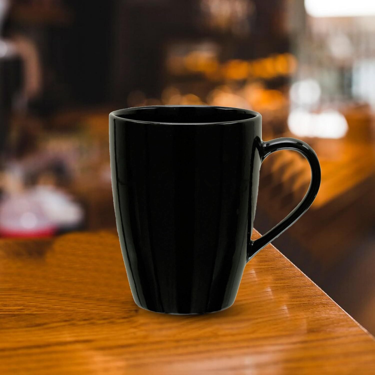 ceramic black mug pack of 1 Ceramic Coffee Mug-image-15