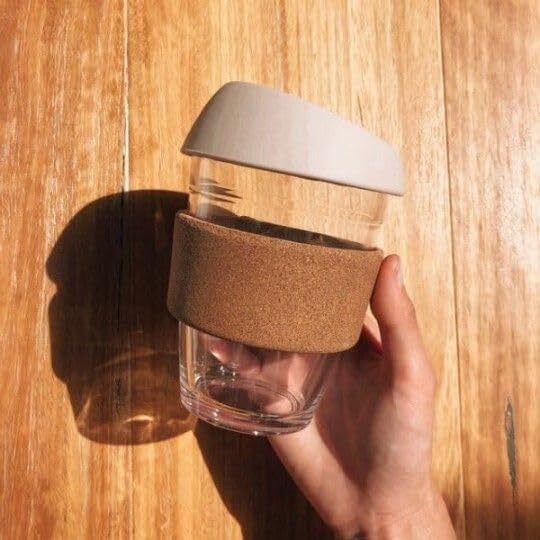dreamaura 240ml Glass Sipper cup with Cork Silicone Lid-picture-38