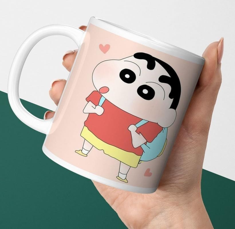 Shinchan Romantic Printed Ceramic Coffee Ceramic Coffee Mug-image-13