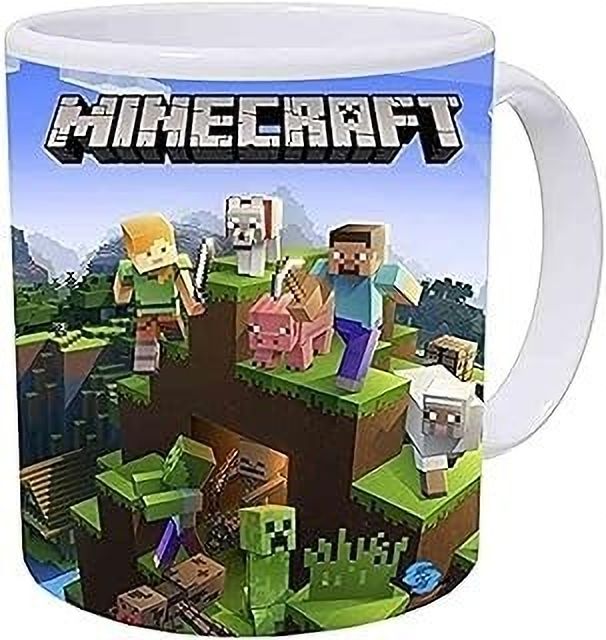 Minecraft White Printed Ceramic Coffee mug Ceramic Coffee Mug-image-36