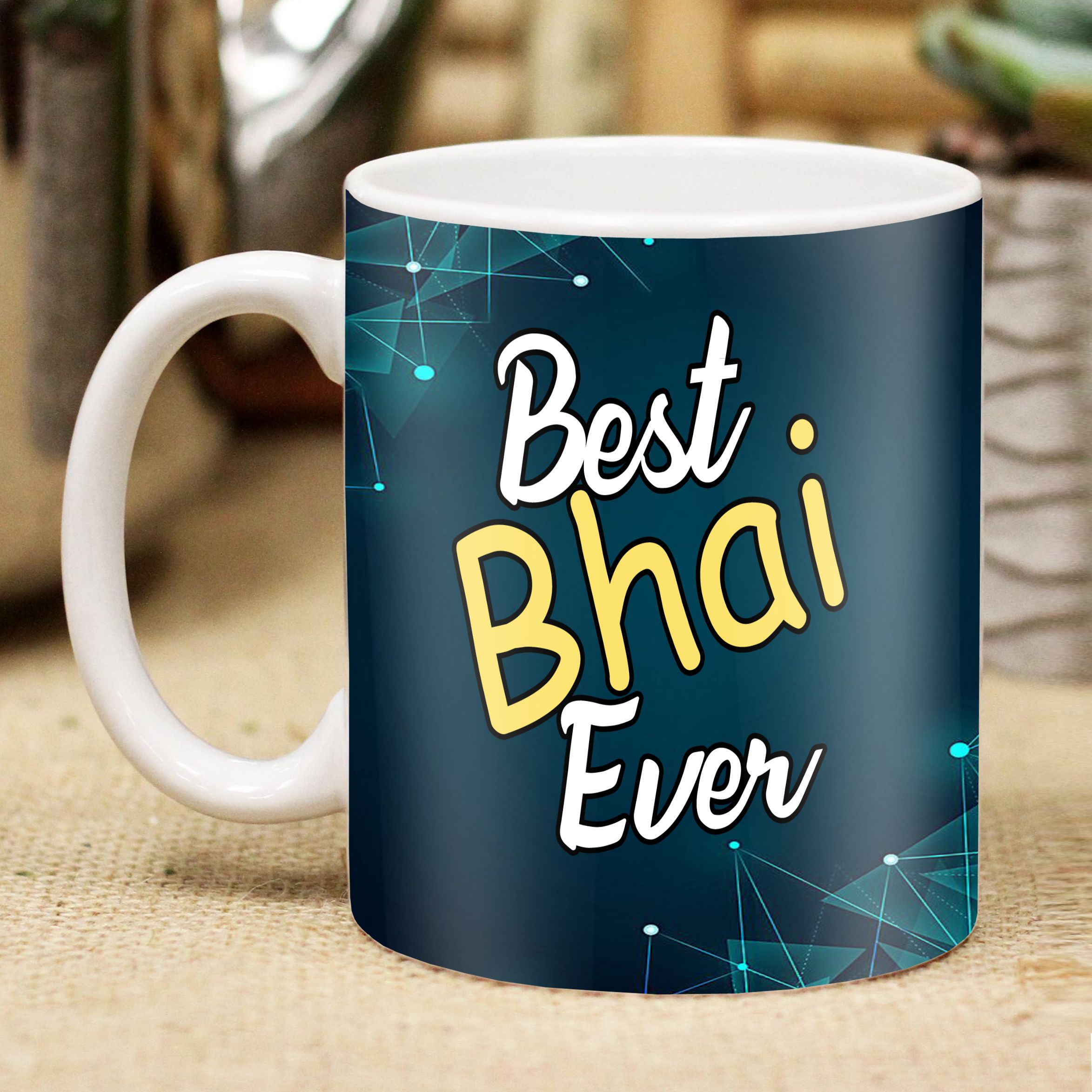 "Best Bhai Ever" Printed - Perfect Gift for Brother, Rakhi & Birthday Ceramic Coffee Mug-image-8