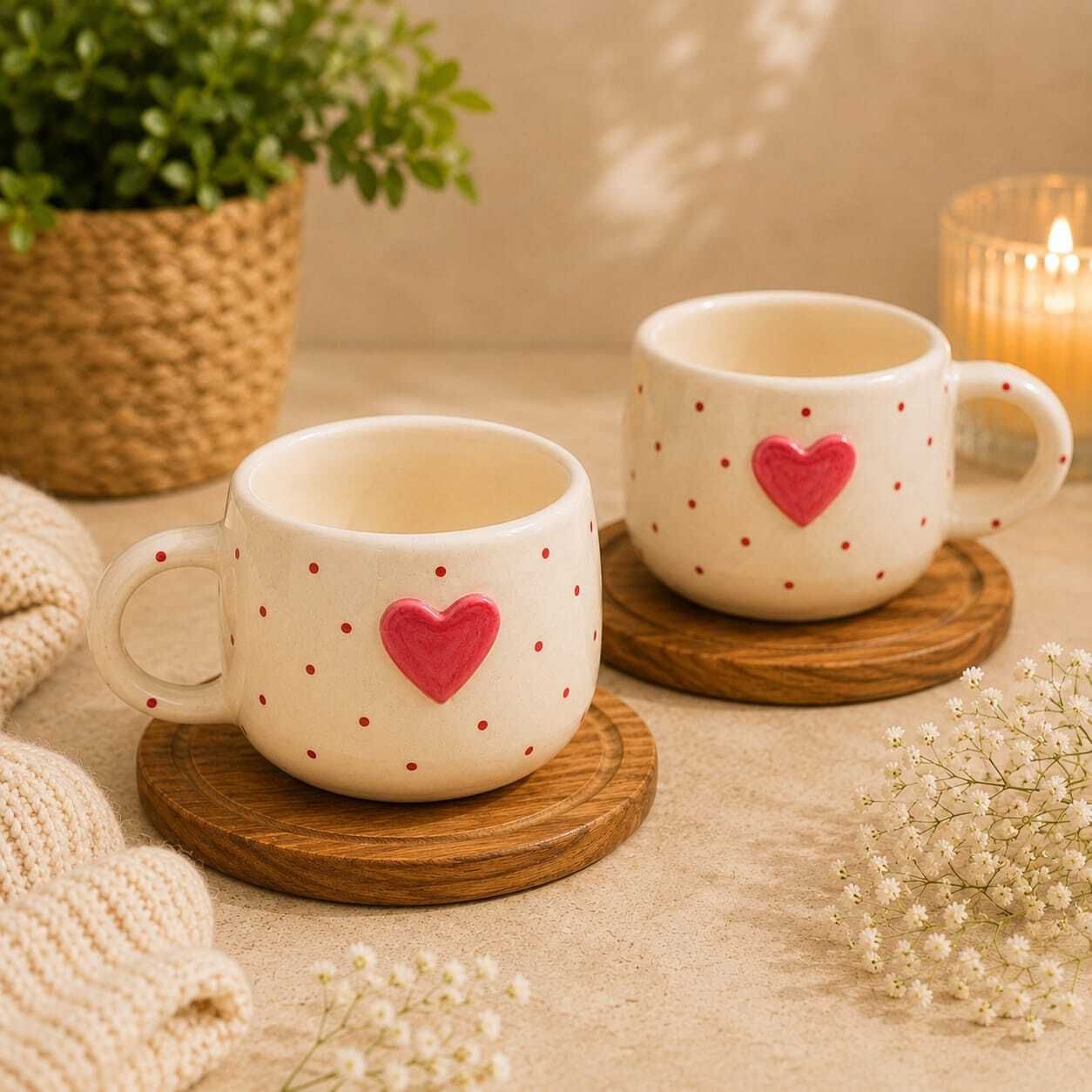 ceramic heart design mugs Ceramic Coffee Mug-image-18