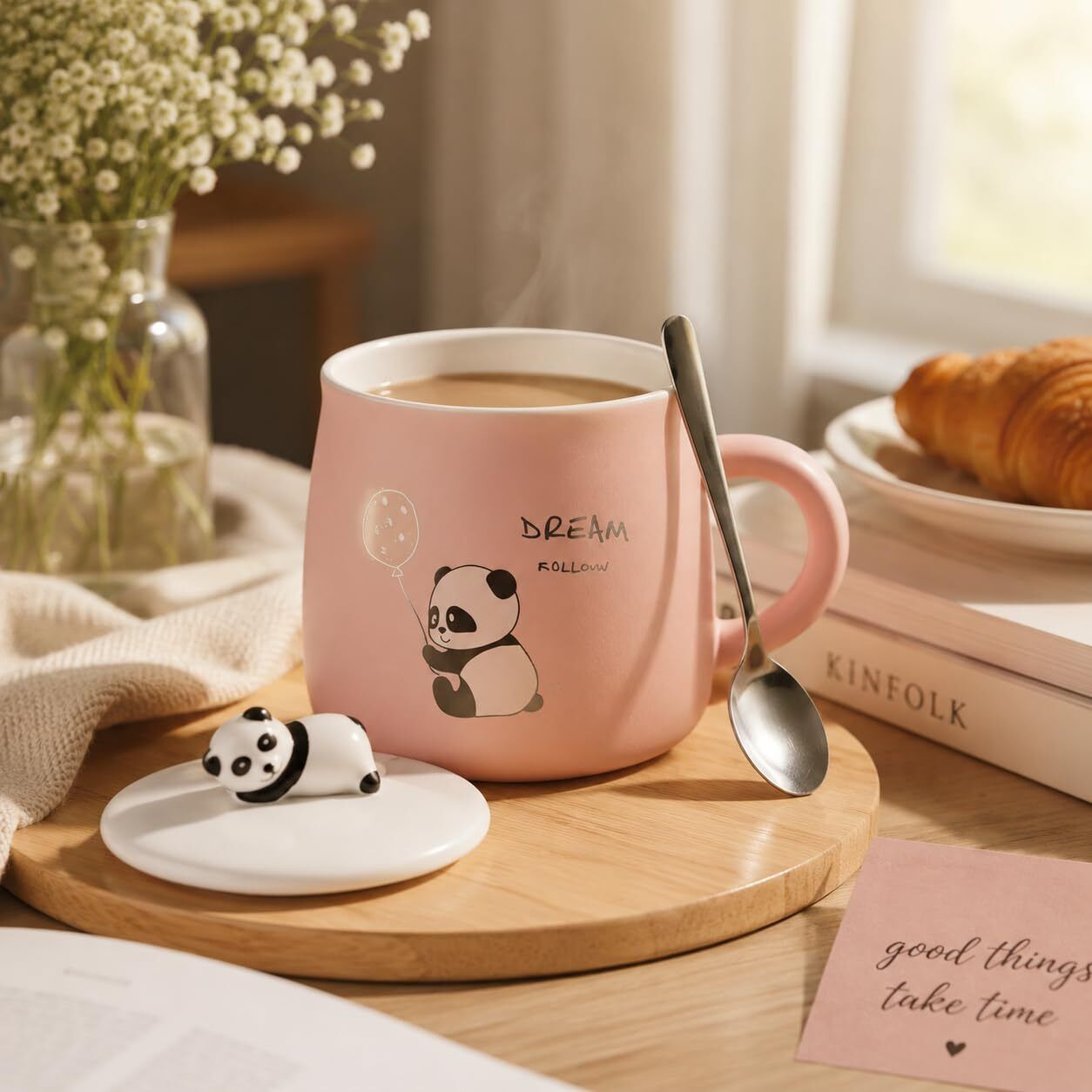Ceramic Panda Cup Cute Designer Coffee Mug for Tea & Coffee Lovers 350 APROX-image-9