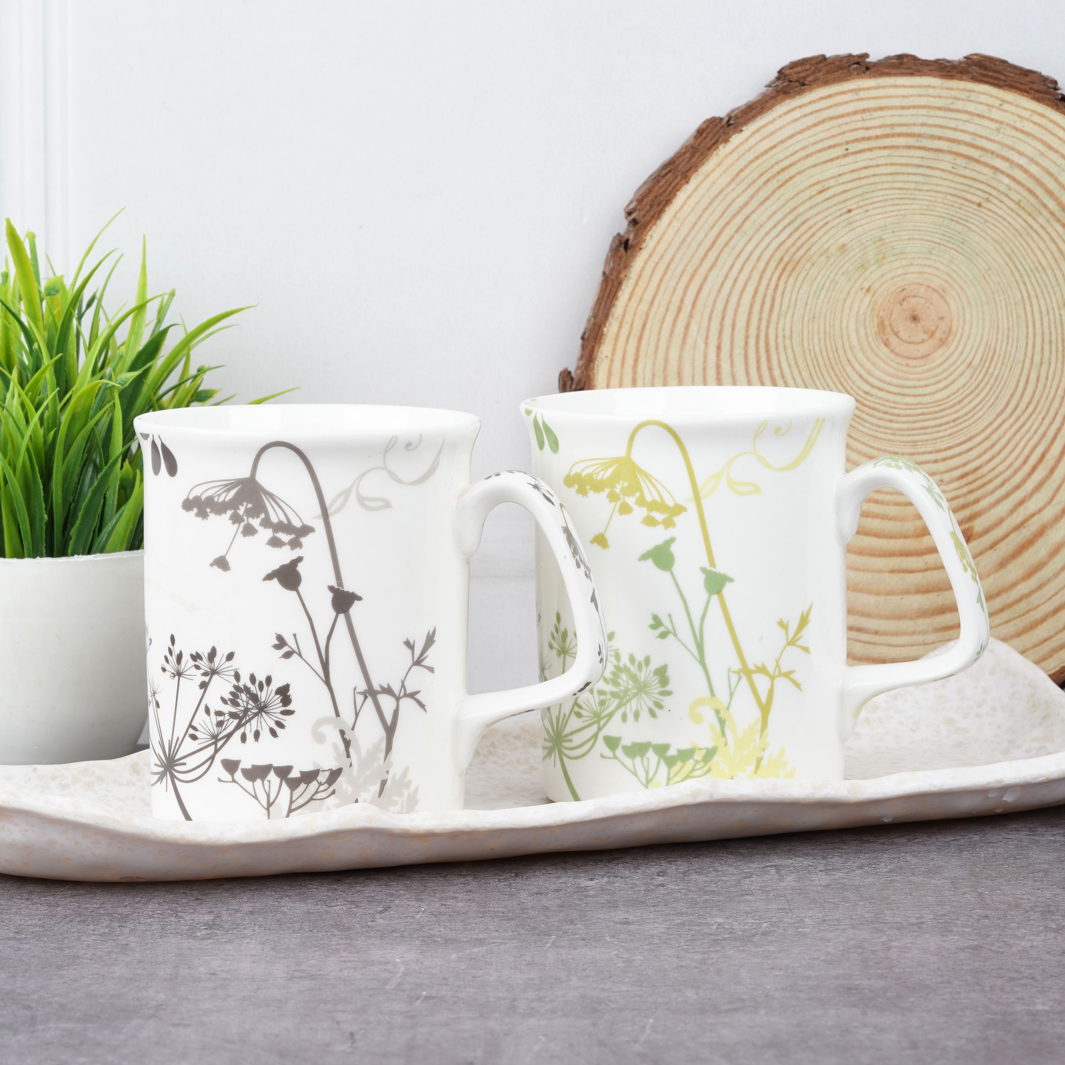 dandy lines MARLBOROUGH FORREST FLOWER 90100 Bone China Coffee Mug-picture-14