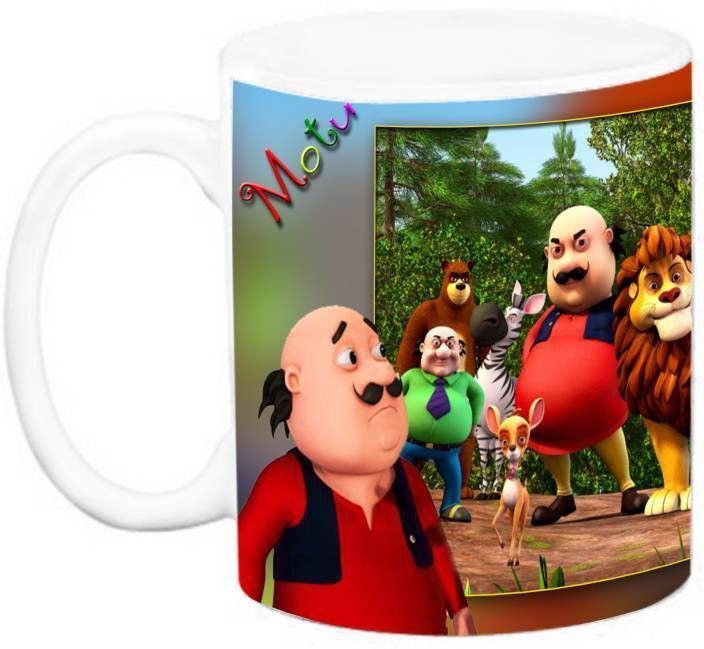 Motu Patlu , Motu Patlu Ki Jodi , Motu Patlu Gang , Kids Cartoon Motu Pat Ceramic Coffee Mug-image-27