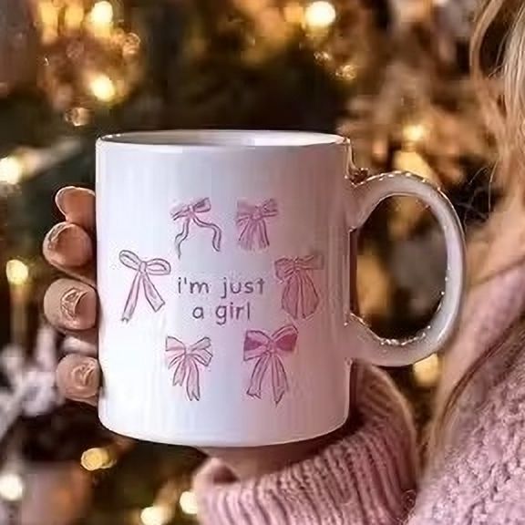 manorath I am just a girl White ceramic coffee mug Ceramic Coffee Mug-picture-22
