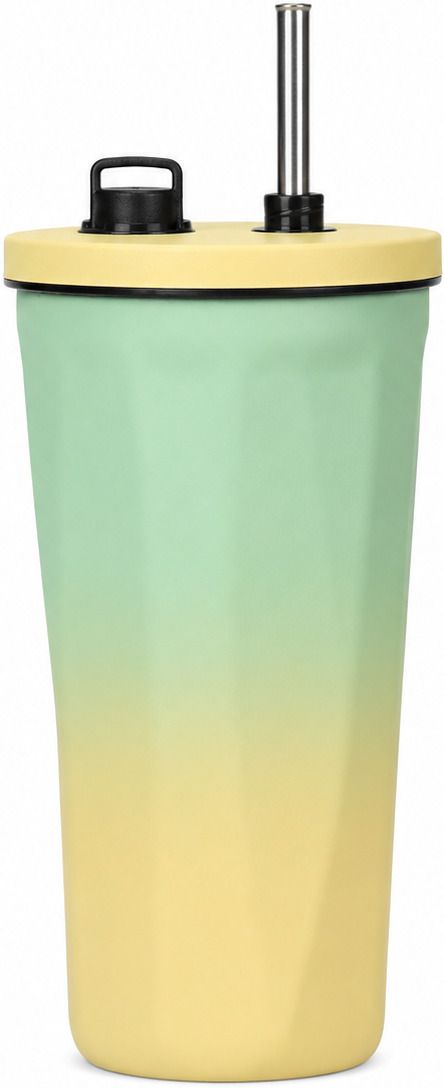Vacuum Insulated Travel Coffee Cup with Metal Straw| BPA Free Lid | Leak Proof Stainless Steel Tumbler-image-24