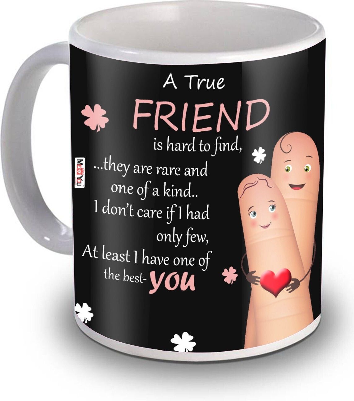 Gift for True Friend Printed ceramic mug on Friendship Day Ceramic Coffee Mug-image-0