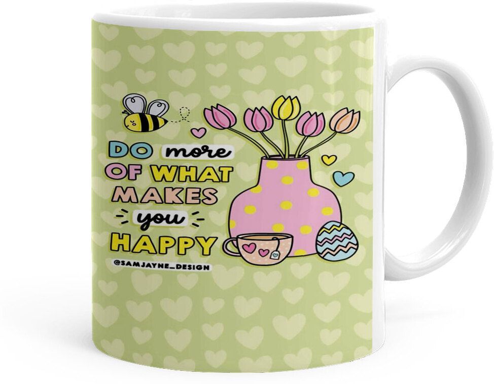 What Makes You Happy Printed (ps25370) Ceramic Coffee Mug-image-12