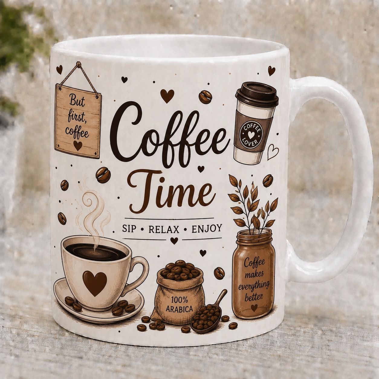 cupsy Coffee Time Ceramic Coffee Mug-picture-26