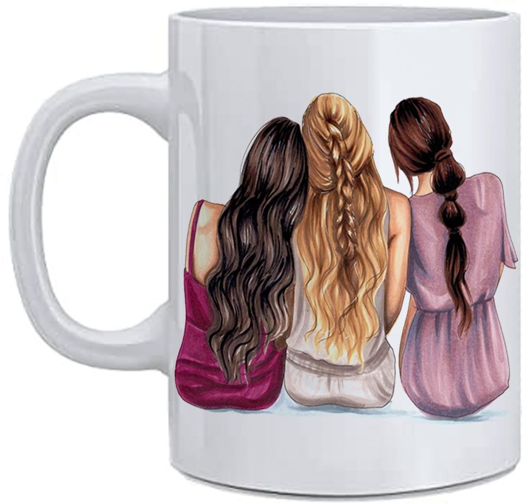 rb point Best Friend Girls Printed Design Coffee, Birthday Gift 325ml Ceramic Coffee Mug-picture-15