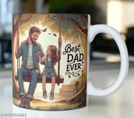 manorath Best dad ever scenry Ceramic Printed Coffee Design, Durable & Microwave Safe Ceramic Coffee Mug-picture-27