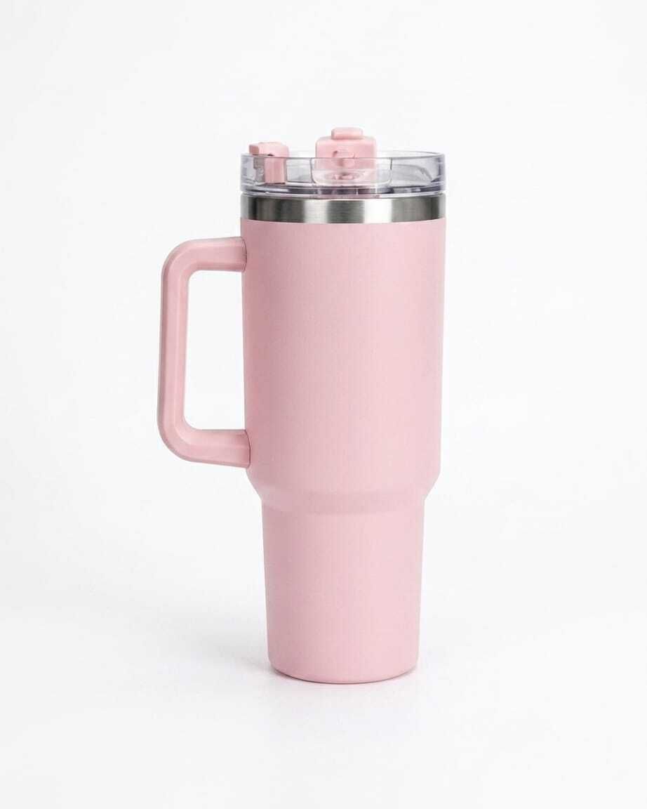 melvix Stainless Steel Tumbler with Handle & Straw, Hot & Cold Travel Mug 1200 ml Water Bottle-picture-10