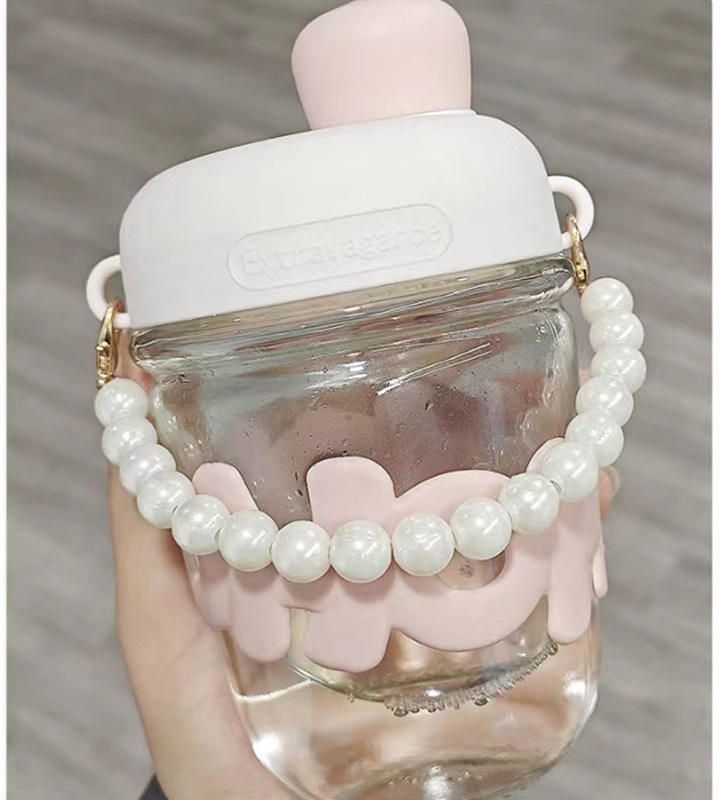 Glass Coffee Mug with Handle Transparent Bubble Tea Cup for Hot & Cold Drink-image-28