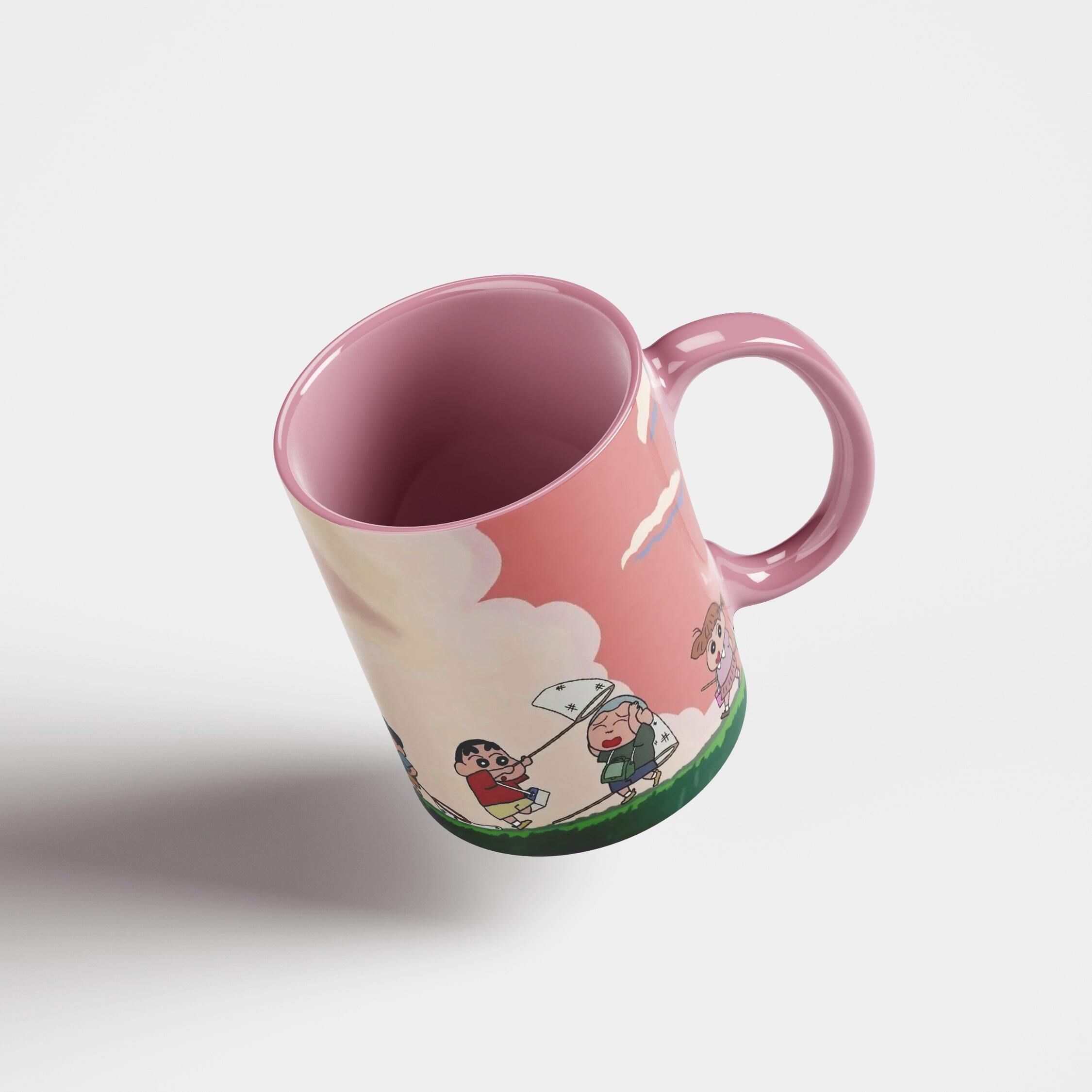 mugsnation Shinchan and Friends | Playful Design Printed Ceramic Coffee Mug-picture-0