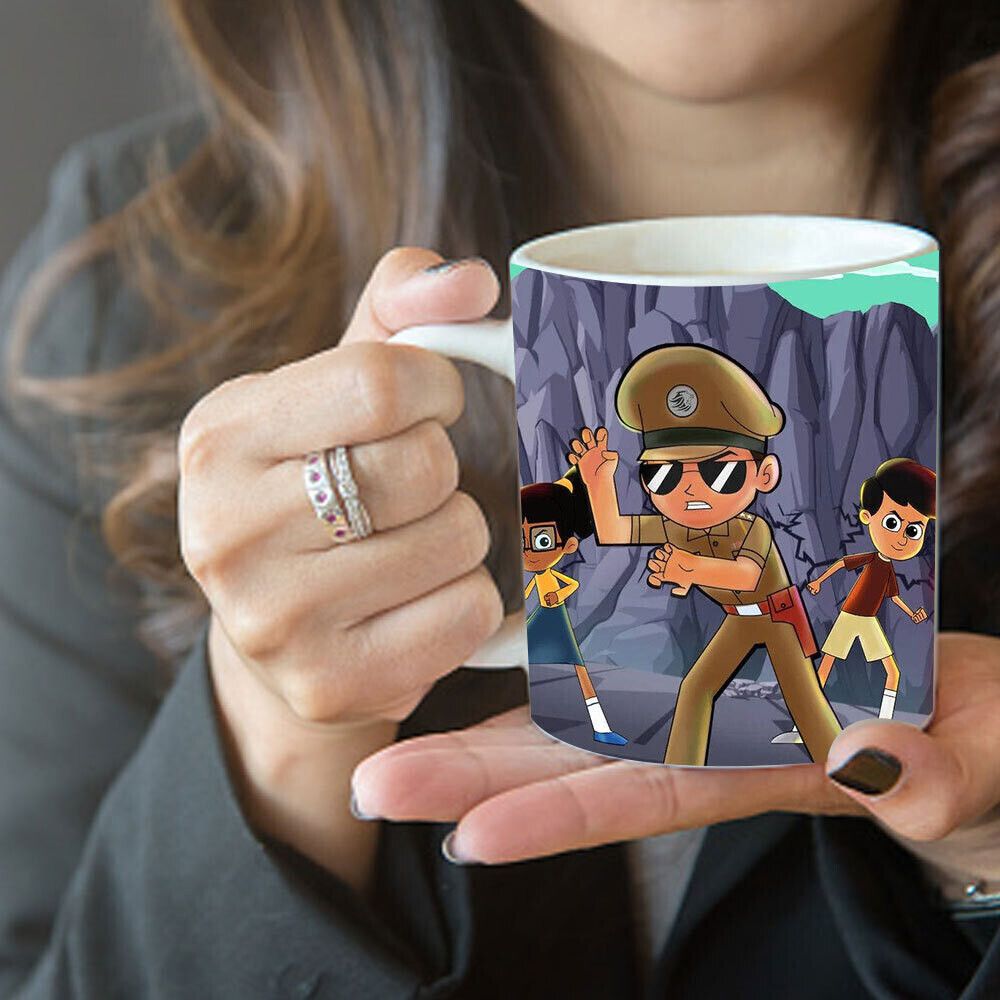 Little Singham Printed Cartoon Coffee Ceramic Coffee Mug-image-17