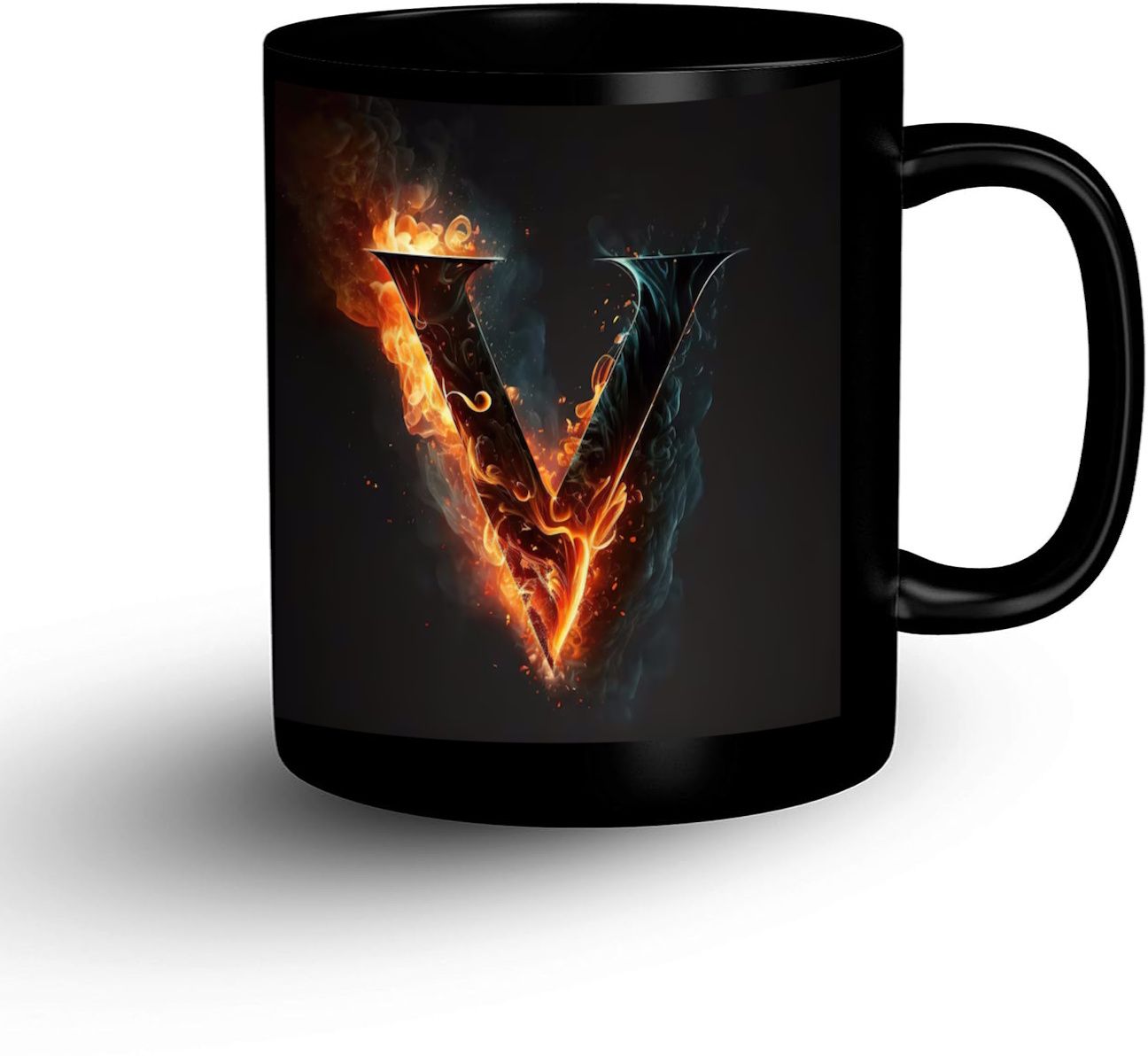 Birthday Anniversary Gift Alphabet Letter V Ceramic Coffee Mug-image-30