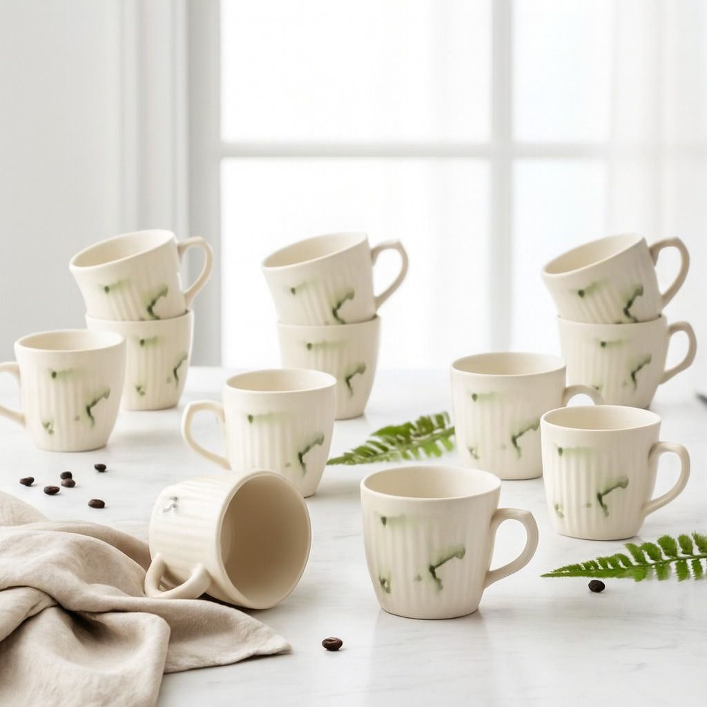 galaxyceramics All New Pack Of 12 Cups Ceramic Coffee Mug-picture-13