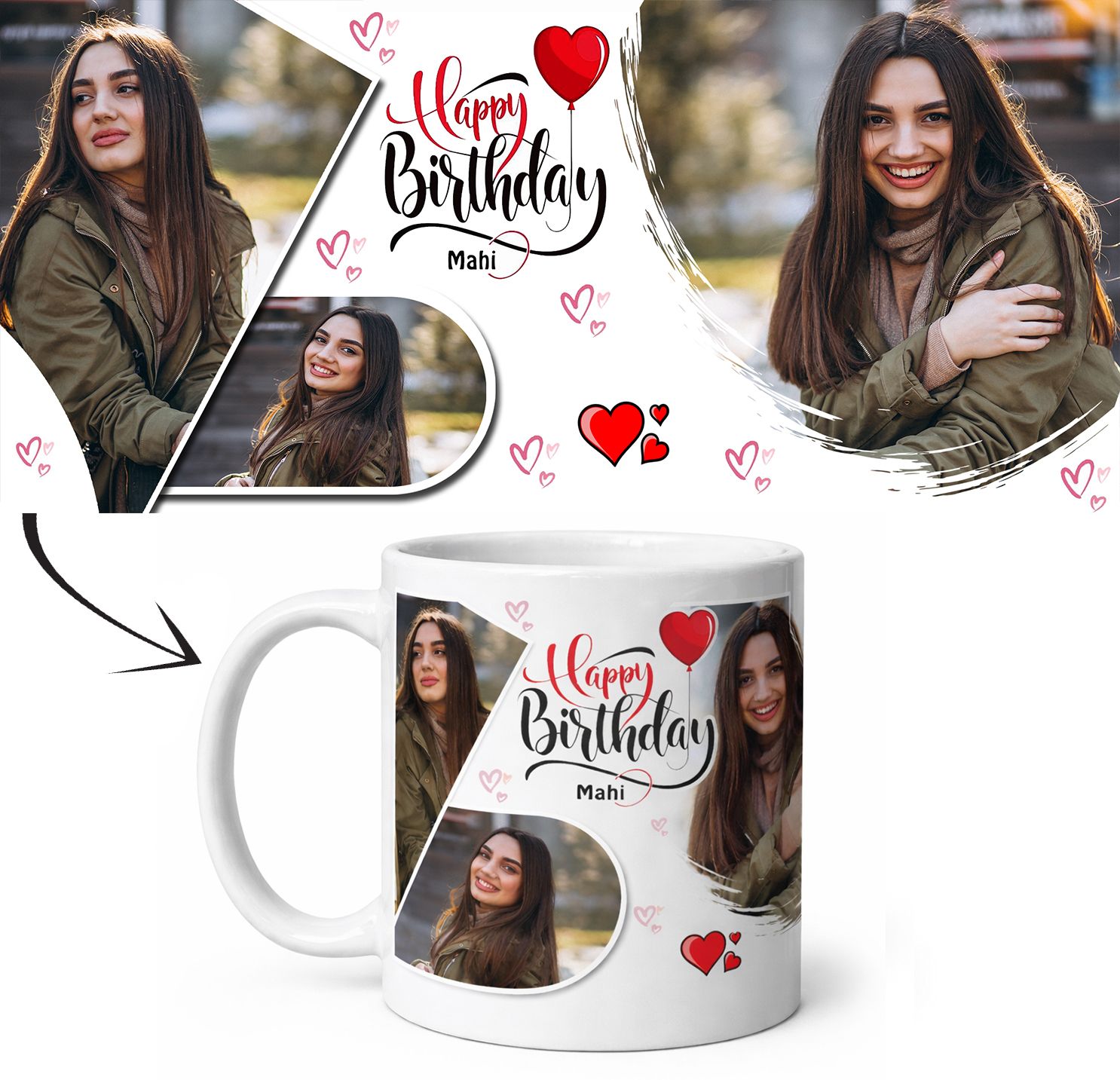 Photo & Text Printed Cup For Birthday Gift Cup with Photo Ceramic Coffee Mug-image-15