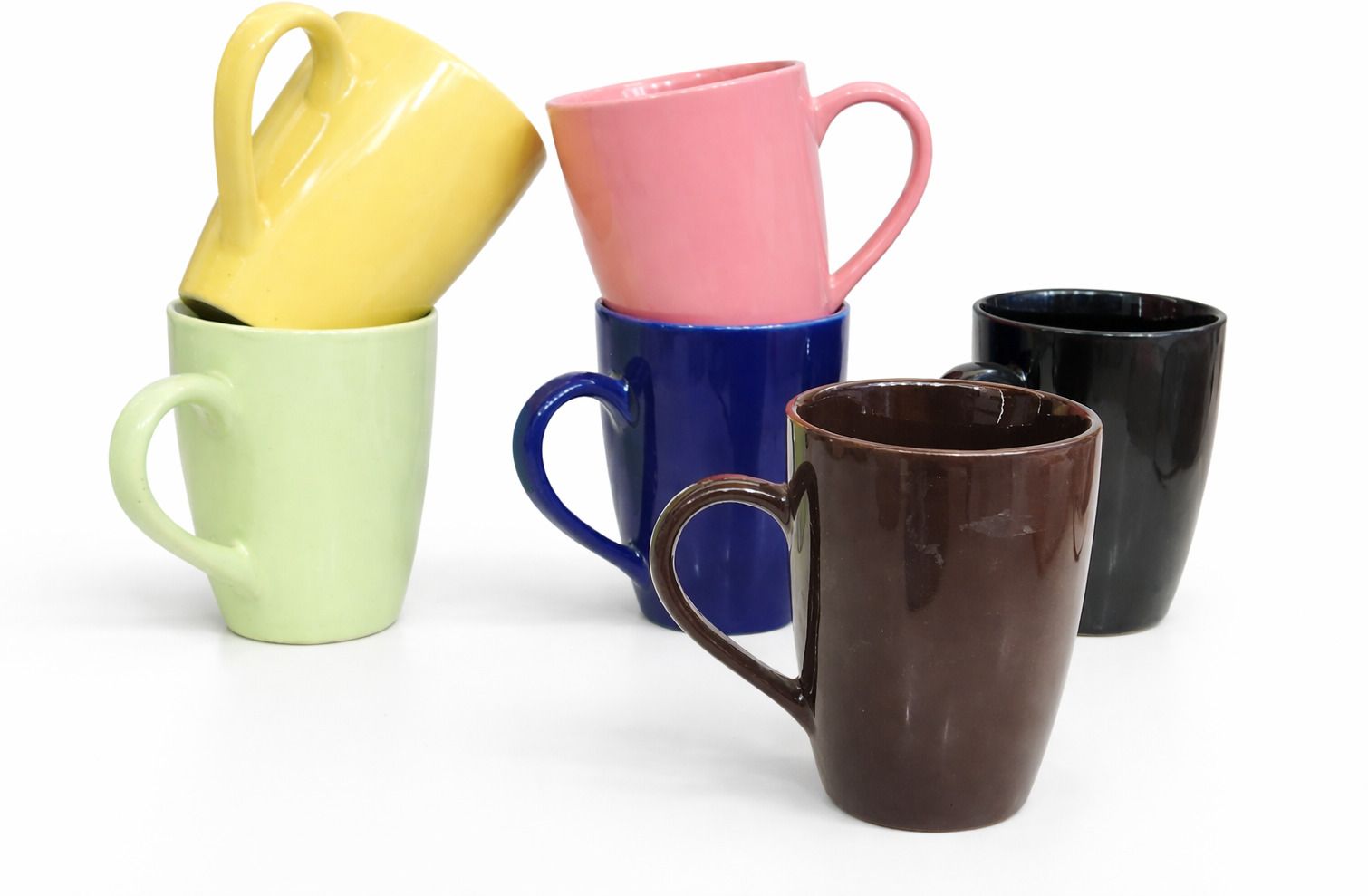 Ceramic Coffee (350 ml, Pack of 4) Ceramic Coffee Mug