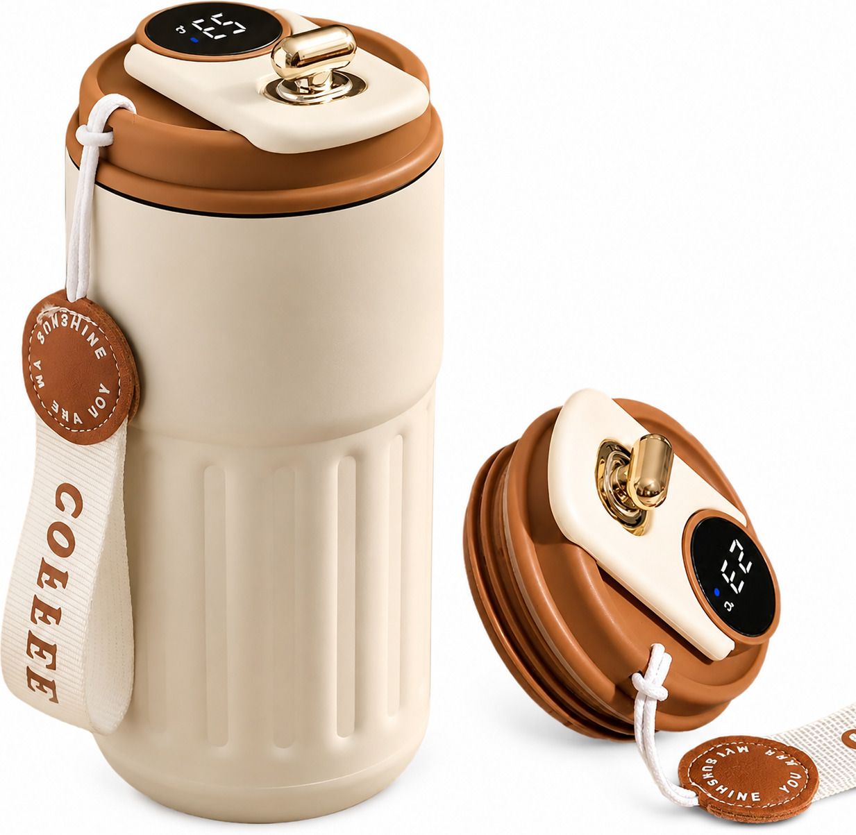 zaffcreator TARANNUMCOLLECTION Smart Temperature Display Tumbler Carbon Steel Tumbler-picture-17