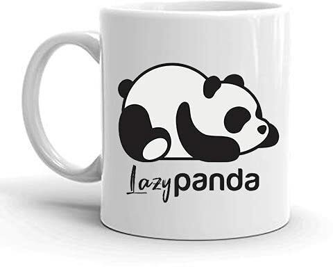 zori ™ High Quality Lazy Panda Printed- with Glossy Finished Print Ceramic Coffee Mug-picture-22