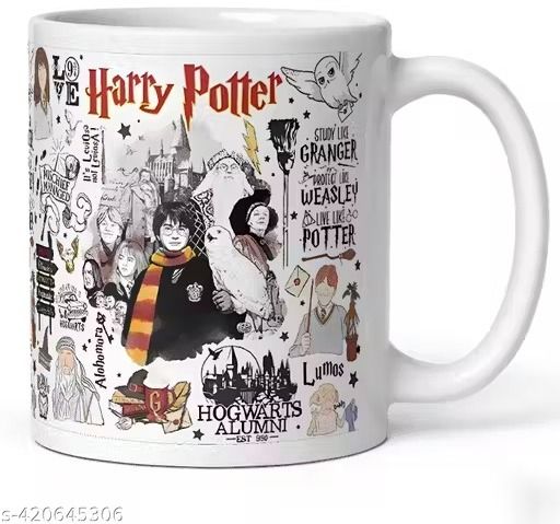 Harry Potter Golden Printed Ceramic Coffee Ceramic Coffee (330 ml) Ceramic Coffee Mug-image-20