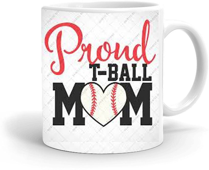 Proud T-Ball Mom Theme (Kg-momDay-3537P) Ceramic Coffee Mug-image-3