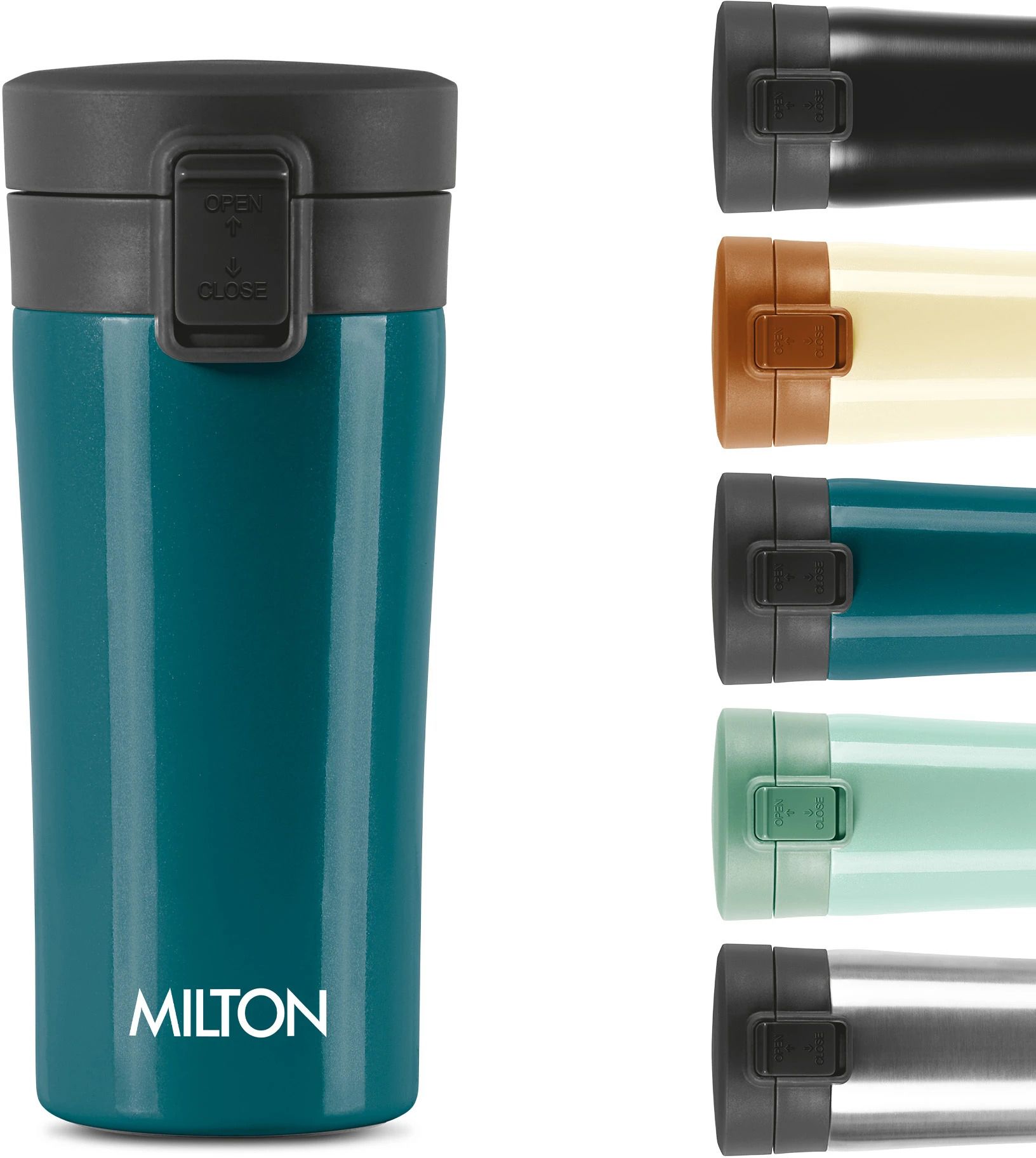 Insulated Steel Coffee Travel, ISI Certified, Anti Skid Bottom, Teal Blue Stainless Steel Coffee Mug-image-46