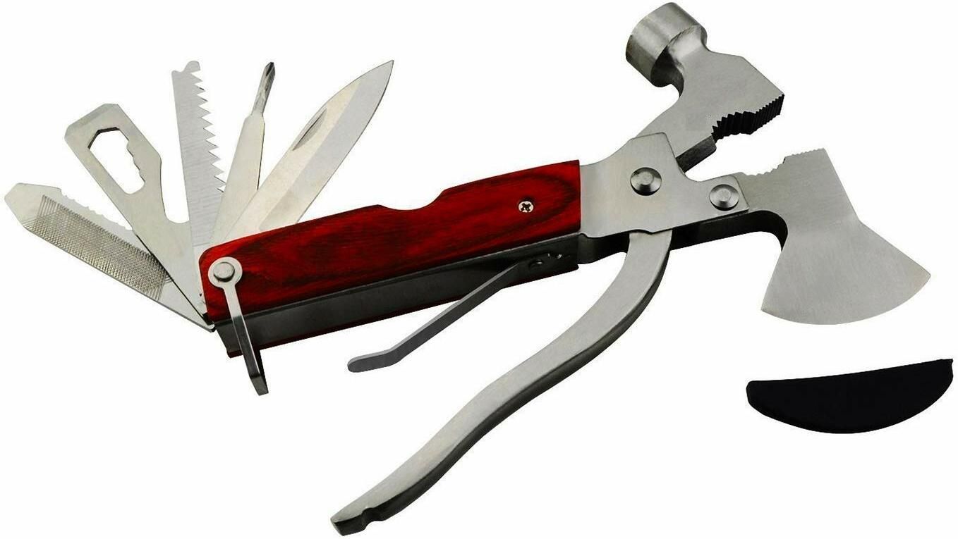 ASTOUND Heavy Duty Light Weight Axe Hammer Multi Tool, Axe, Knife