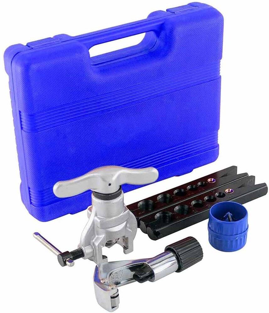 uptodatetools Eccentric Cone Flaring Tool Set, Copper Aluminum 1/4"-3/4" Tube Flare Repair Kit Multi Vise Tool-picture-16