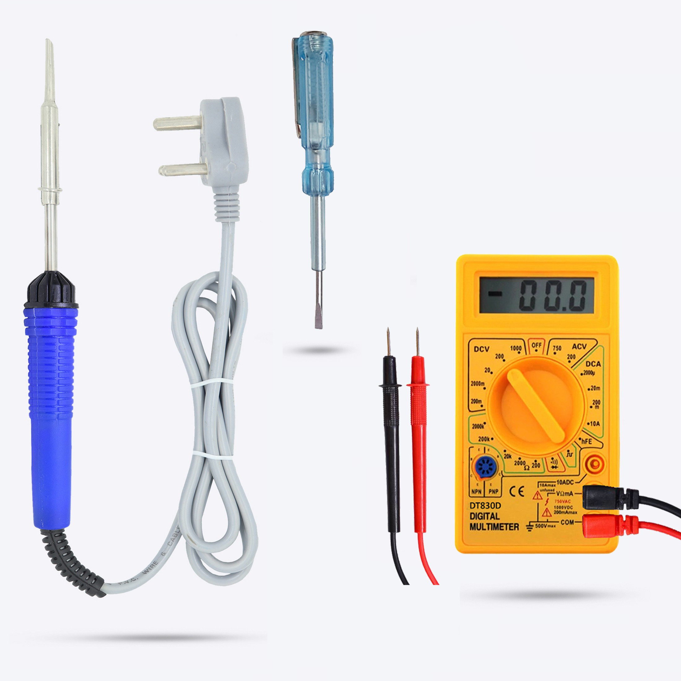 hillgrove HGCM373M1 High Quality 25W Soldering Iron with Line Tester Digital Multimeter image 1