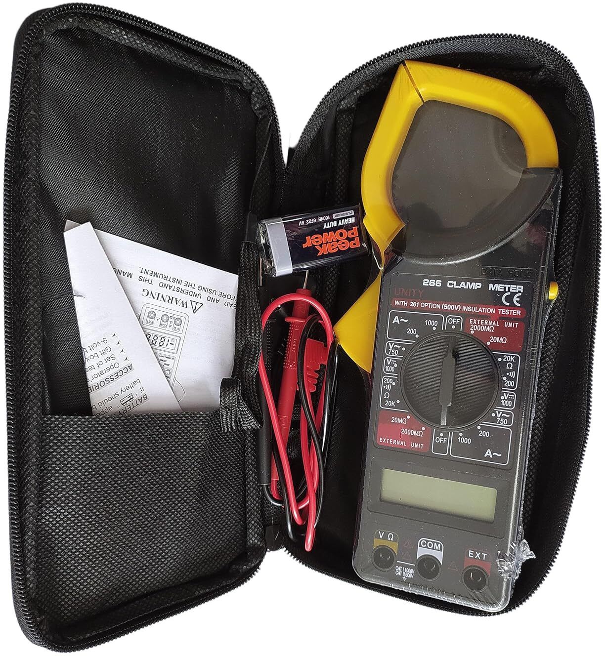gadariya king Clamp Meter DT-266 Digital Clamp Multimeter (Black, Yellow 2000 Counts) Digital Multimeter-picture-34