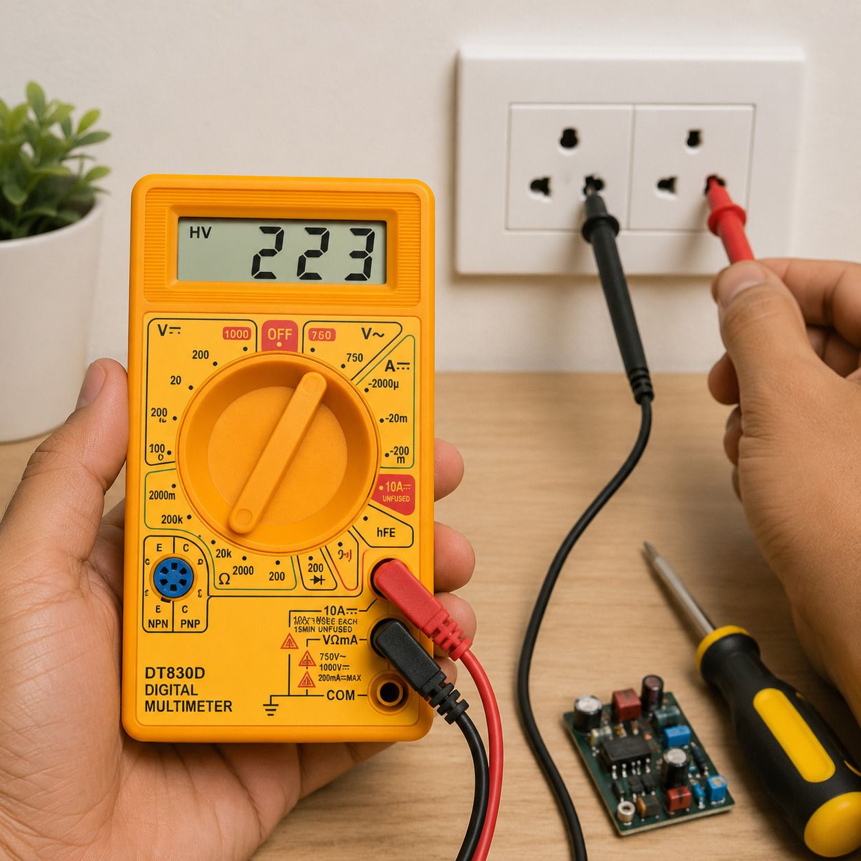 AC DC Voltage Tester Multimeter Digital Multimeter-image-1