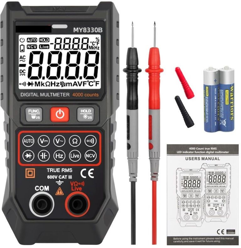 sg flash TRMS 4000 Counts Digital Multimeter DC AC Voltage Tester Auto-Ranging Voltmeter Digital Multimeter-picture-41