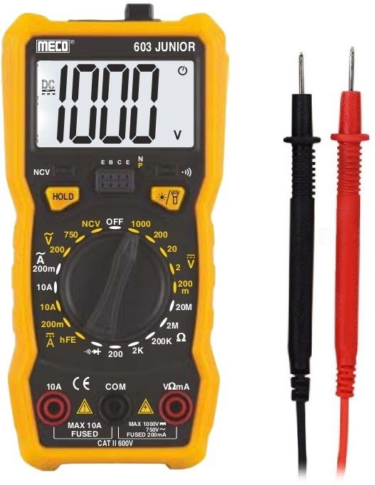 MECO-603 Junior 3½ Digits 2000 Counts Manual Ranging Digital Multimeter Digital Multimeter-image-0