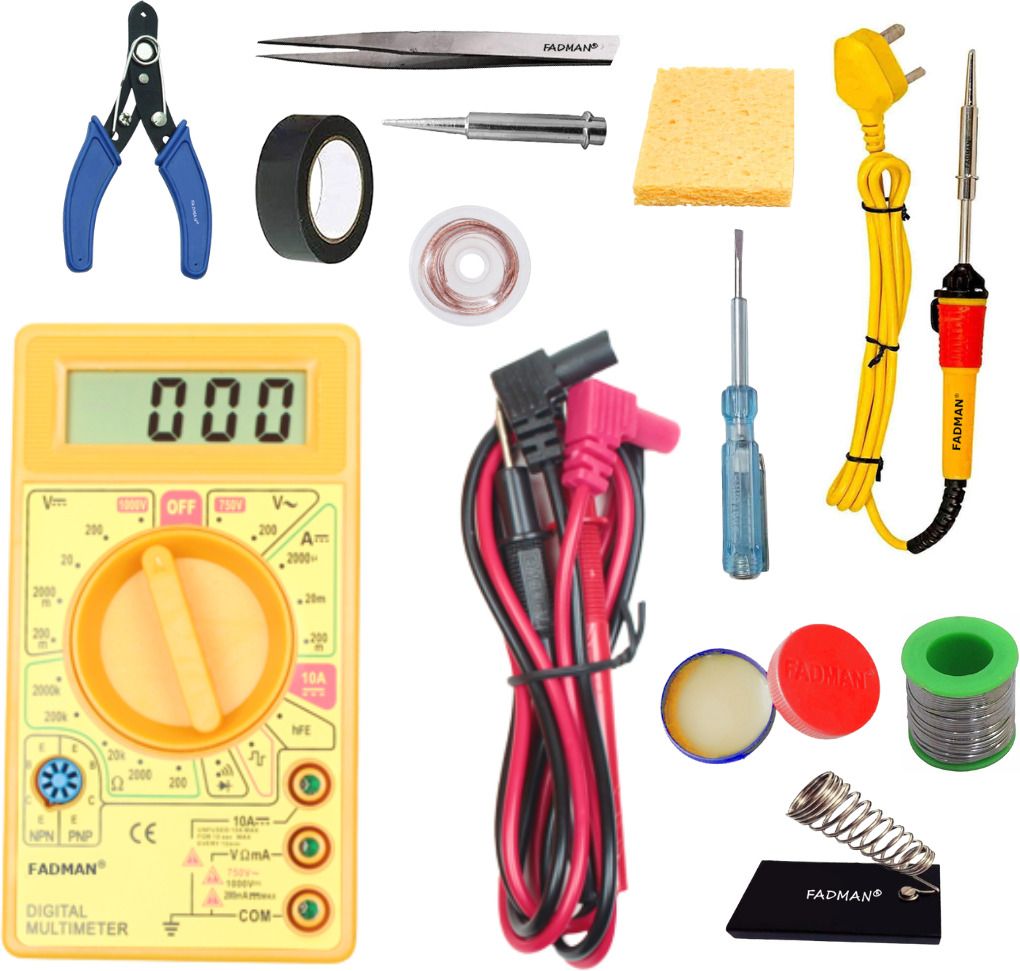 GA High Quality 25W Soldering Iron Machine with Digital Multimeter
