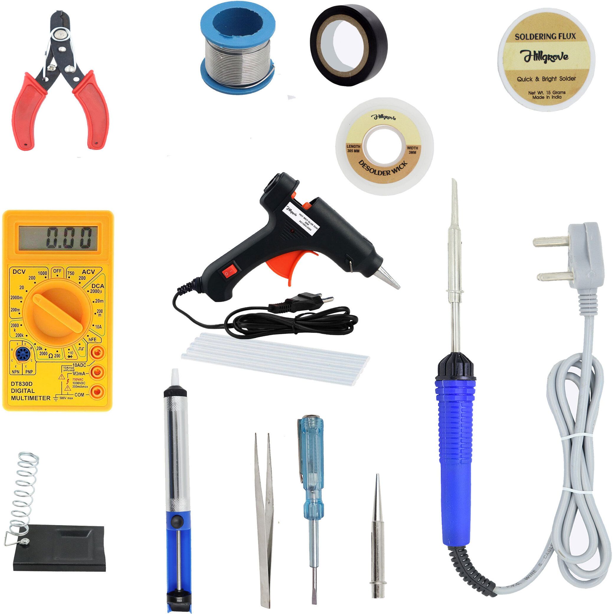 HM1336M3 14in1 25W Soldering Machine Glue Gun Combo Kit with Digital Multimeter Digital Multimeter-image-26