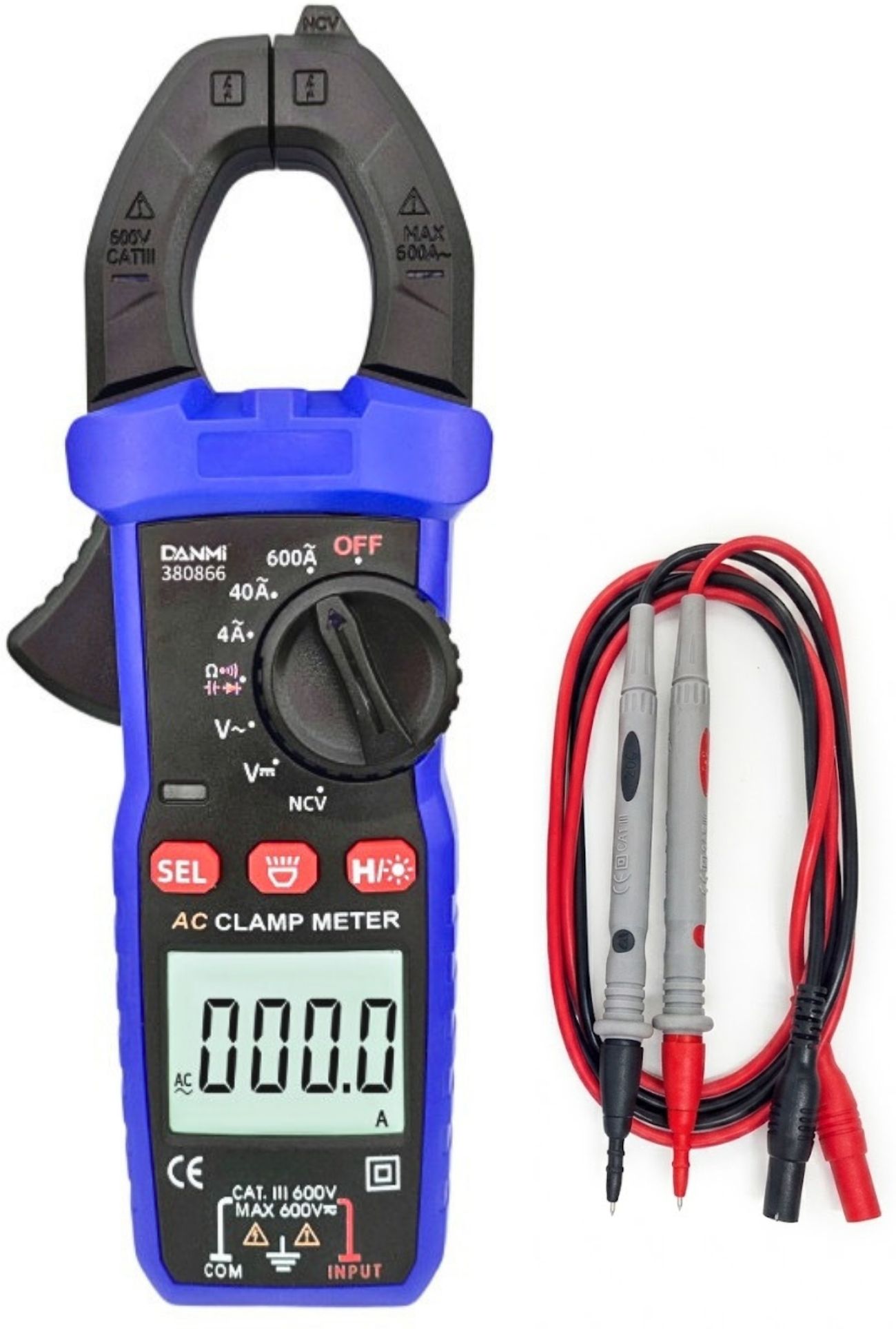 Digital Clamp Meter AC/DC Multimeter LCD Auto Range Voltage Tester Digital Multimeter-image-6