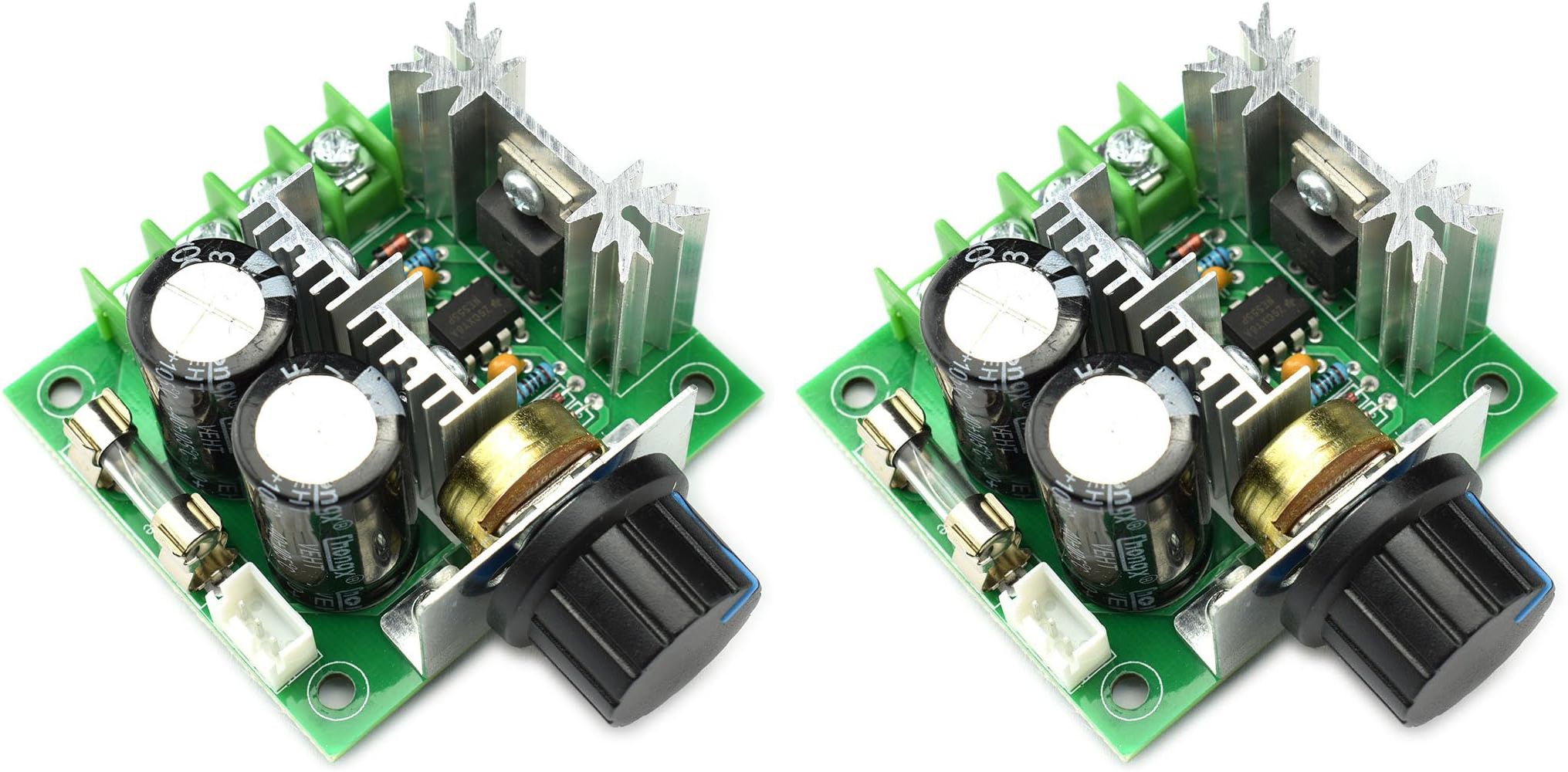 shockley 10A 12-40V DC Motor Speed Controller 12V 24V PWM Variable Speed Regulator (2 Pc) Multipurpose Controller-picture-48