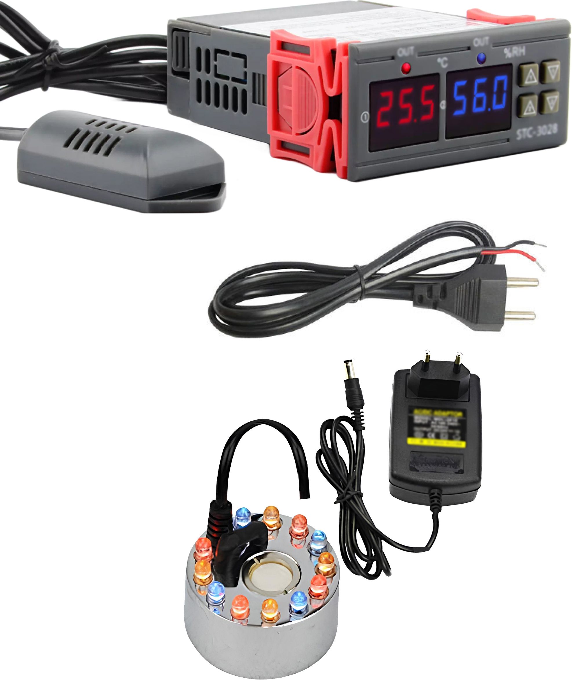 shockley STC-3028 Temperature Humidity controller + FOG MAKER FOGGER + Mains Cord Multipurpose Controller-picture-43