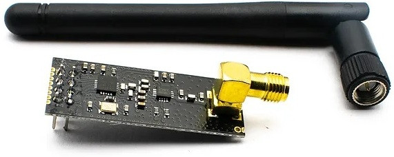 Nordic NRF24L01 2.4GHz PA+LNA SMA Wireless Transceiver Module with Antenna Multipurpose Controller image 1