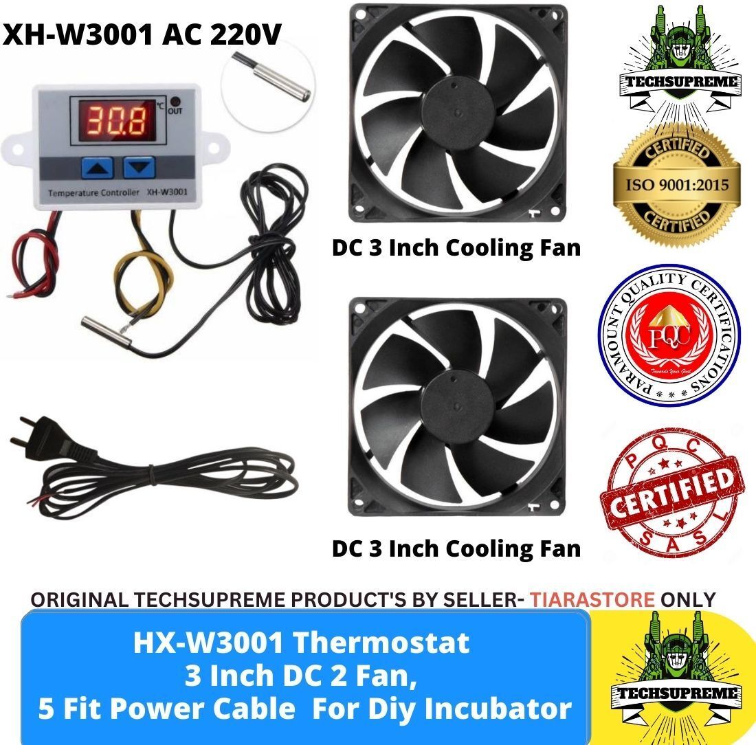 TechSupreme W3001 Intelligent Digital Thermostat temperature controller Combo Multipurpose Controller