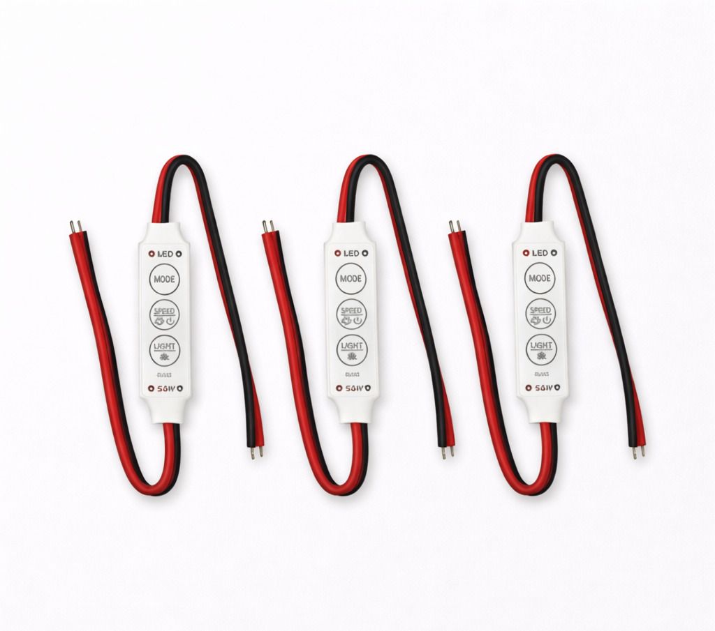 AURECIS LED Dimmer Controller 5-24V, 6 Modes, Adjustable Speed ON/OFF Lights Pack of 3 Multipurpose Controller-picture-28