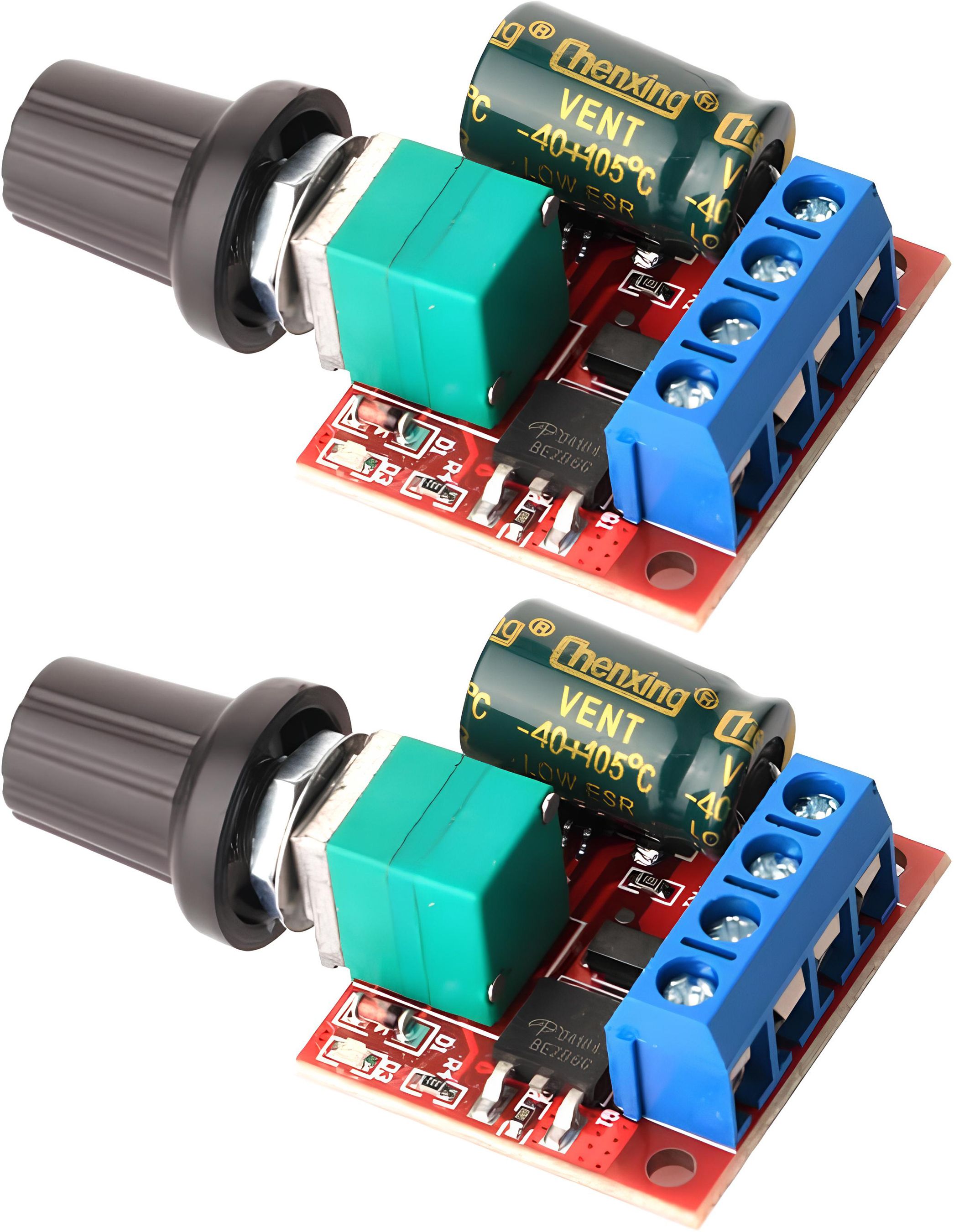 shockley 5A 5V-35V DC Motor Speed Controller 6V 12V 24V PWM Variable Regulator (2 Pc) Multipurpose Controller-picture-29